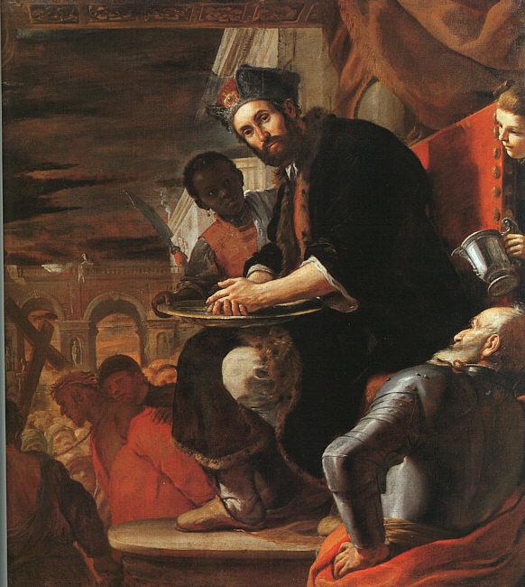 Mattia Preti Pilate Washing his Hands France oil painting art